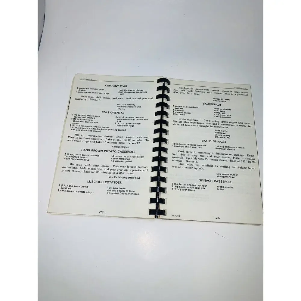 Y'all Come Garden Club of Alabama Cookbook 1st Edition 1986 8.5